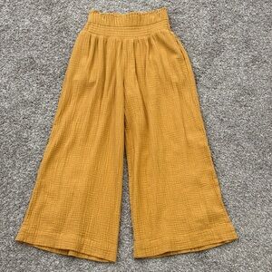 Anthropologie Golden Wide Leg Pants
